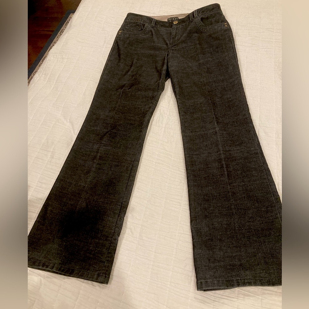 Tribal brand pants in black fine wale corduroy. Size 10.